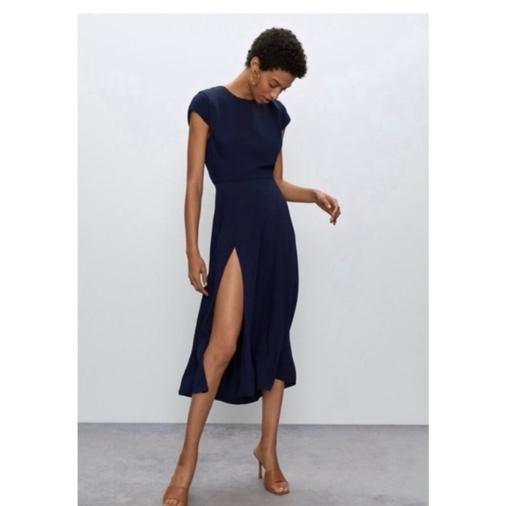 Aritzia navy dress
